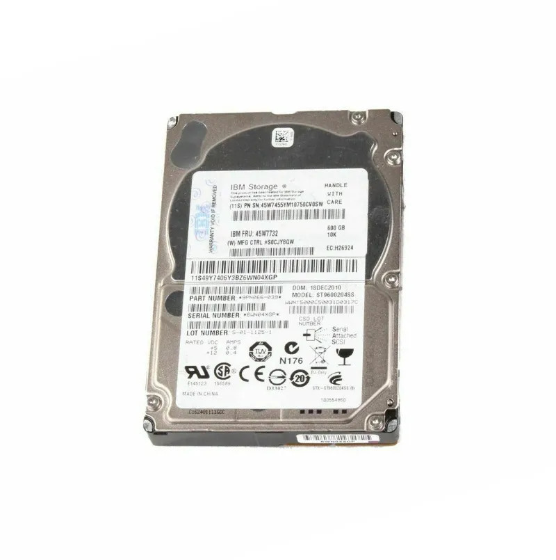 45W7455 - IBM 600GB 10K RPM SAS 6Gb/s 2.5" HDD