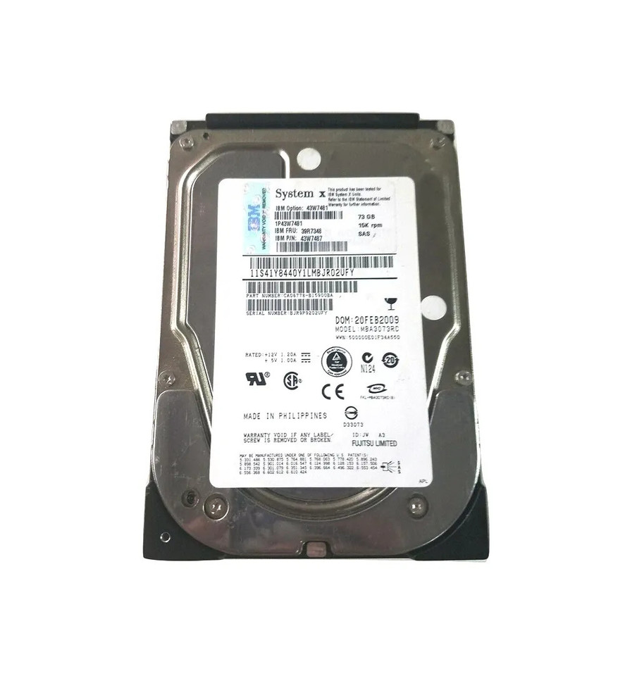43W7481 - IBM 73.4GB 15000RPM SAS 3.5" HDD