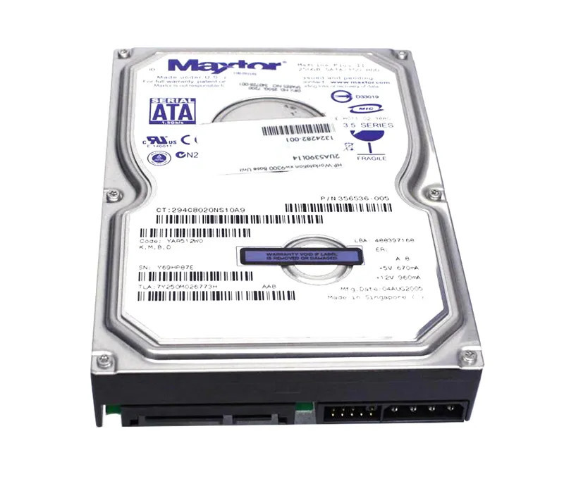 356536-005 - HP 250GB 7200RPM SATA 3.5" Hot-Plug HDD