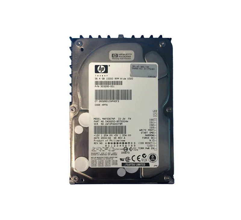 311772-001 - HP 36.4GB 10000RPM Ultra-320 SCSI 3.5" HDD