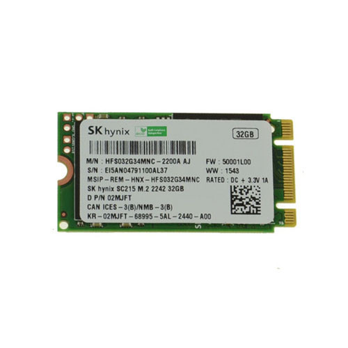 02MJFT - Dell 32GB MLC SATA 6Gb/s M.2 2242 SSD