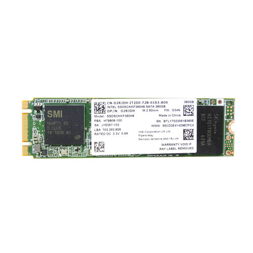 02RJDH - Dell 360GB SATA 6Gb/s M.2 2280 SSD