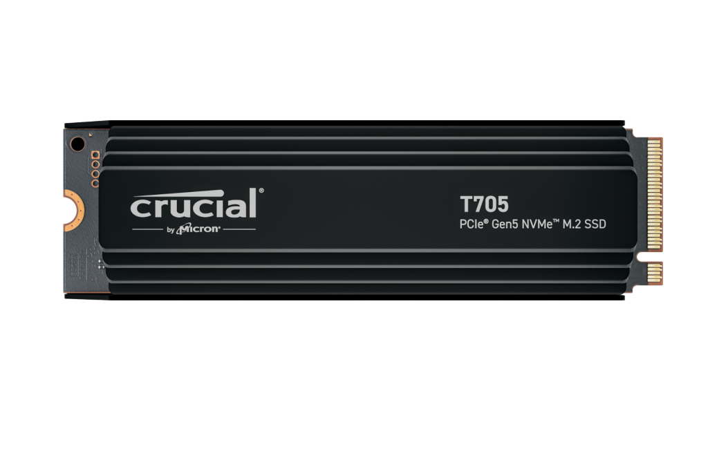 CT1000T705SSD5 - Crucial 1TB PCIe Gen5 NVMe M.2 SSD Heatsink