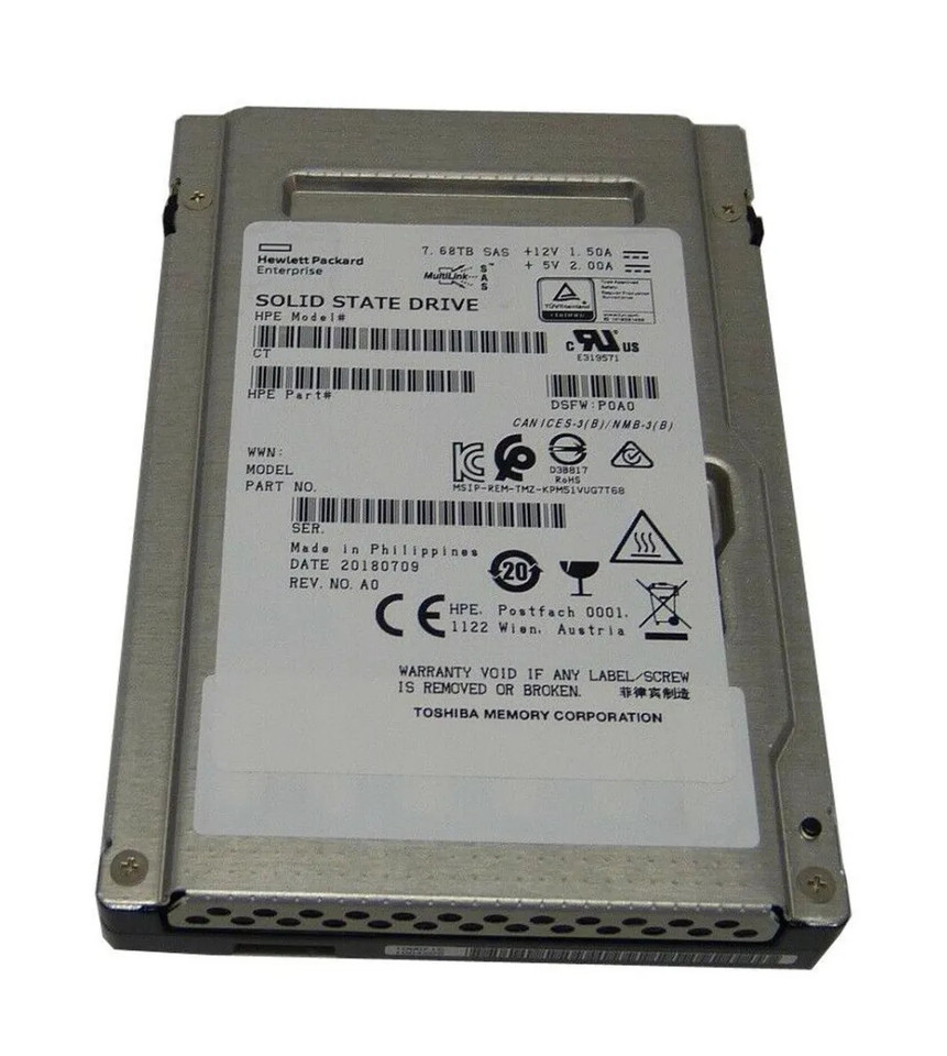 R0Q00A - HP 7.68TB SAS 2.5" FIPS Encrypted SSD