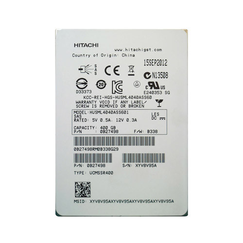 0B27498 - Hitachi 400GB SAS 6Gb/s 2.5" SSD