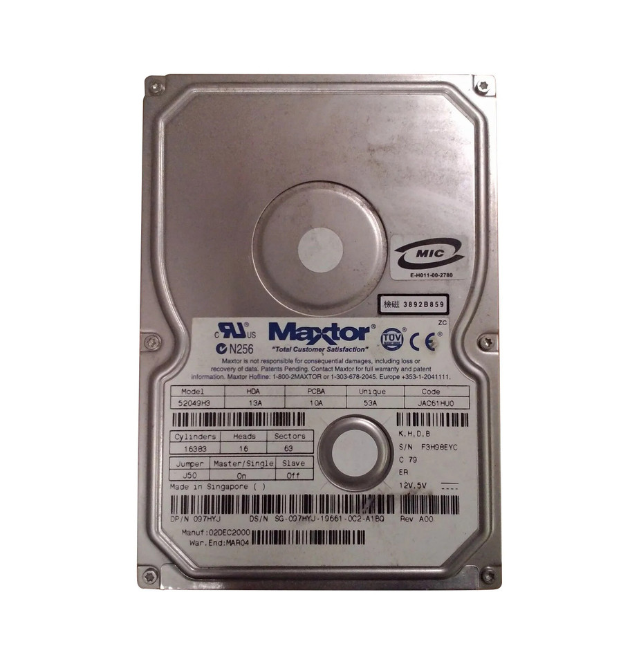 097HYJ - Dell 20GB 7200RPM ATA/IDE 3.5" HDD