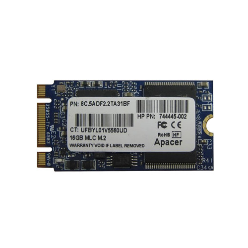 744445-002 - HP 16GB MLC M.2 Solid State Drive