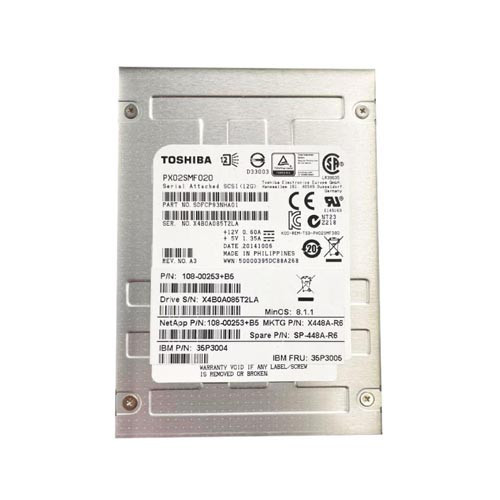 X448A-R6 - NETAPP 200GB SAS 6Gb/s 3.5" SSD
