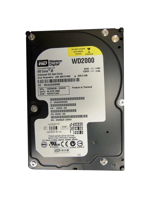 WD2000JB-22GVC0 - Western Digital 200GB 7200RPM EIDE 8MB 3.5" HDD