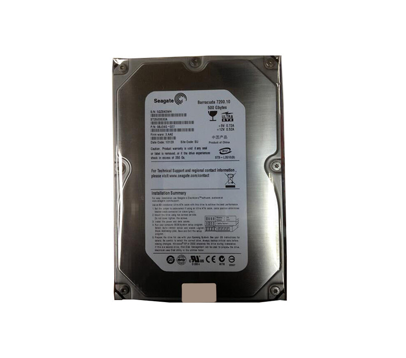 ST3500630A - Seagate 500GB 7200RPM IDE 16MB 3.5" HDD