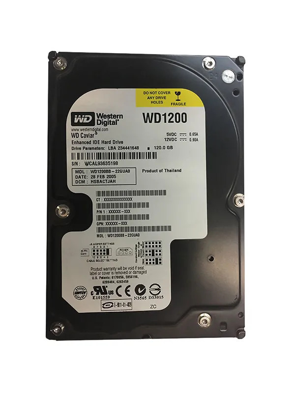 WD1200BB-22GUA0 - Western Digital 120GB 7200RPM EIDE 2MB 3.5" HDD