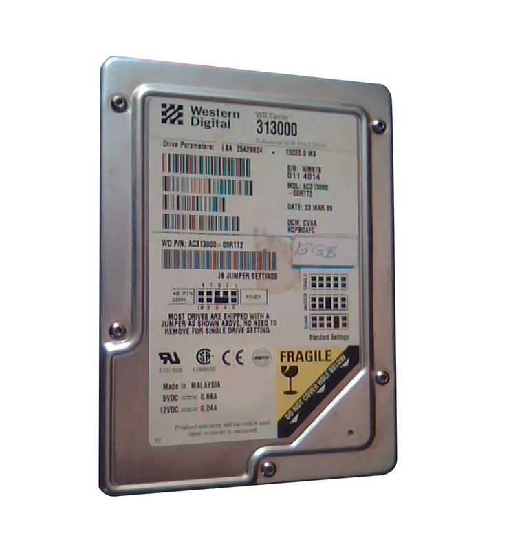 AC313000-00RTT2 - Western Digital 13GB 5400RPM EIDE 3.5" HDD
