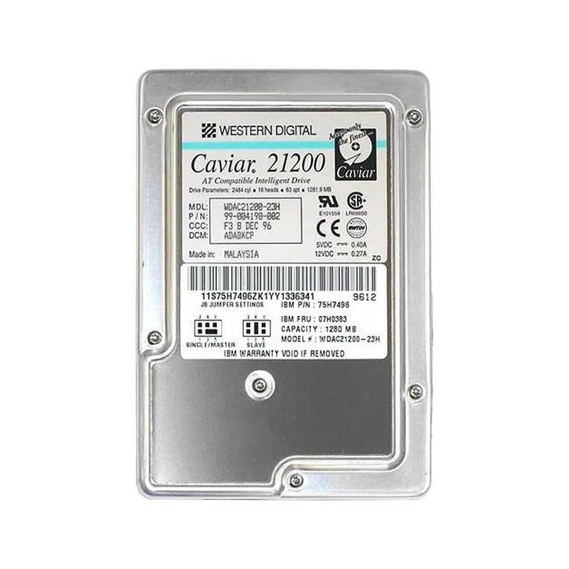 AC21200-23H - Western Digital 1.2GB 5200RPM EIDE 3.5" HDD