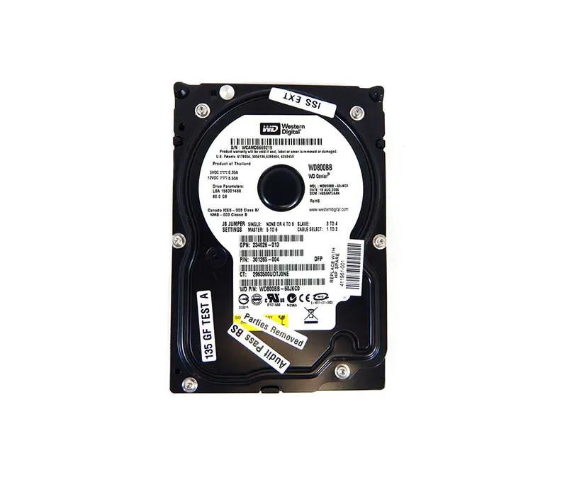 301265-004 - HP 80GB 7200RPM IDE Ultra ATA-100 3.5" HDD