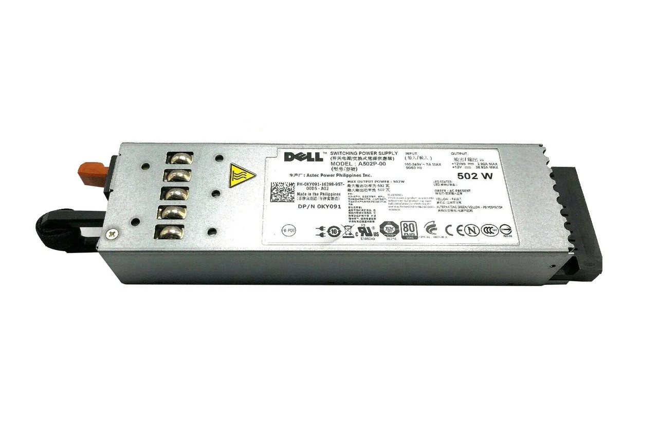 0KY091 - Dell 502W AC 100-240V Power Supply