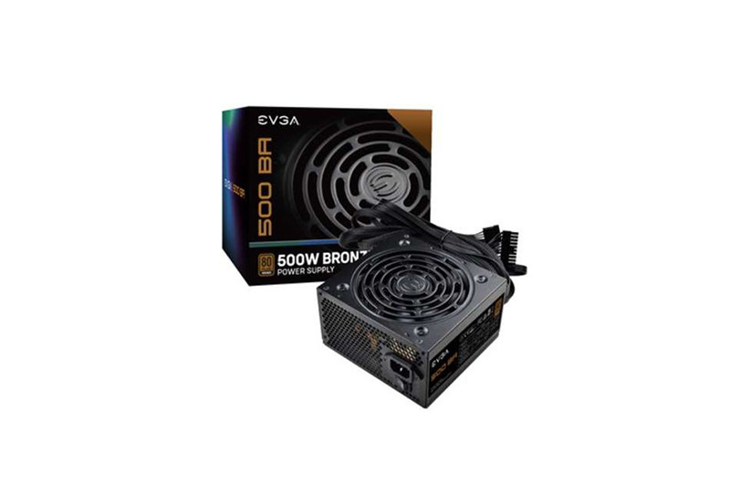 100-BA-0500-K1 - EVGA 500W 80-Plus Bronze ATX Power Supply