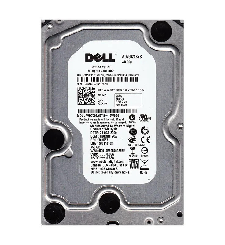 WD7502ABYS-18W8B0 - Western Digital RE3 750GB 7200RPM Hard Drive