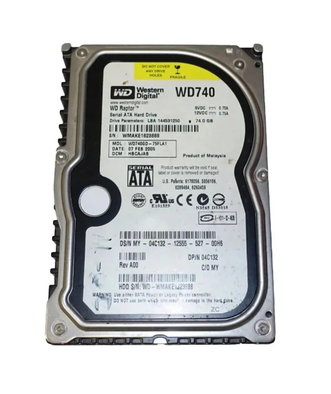 WD740GD-75FLA1 - Western Digital 74GB 10000RPM SATA 3.5" HDD
