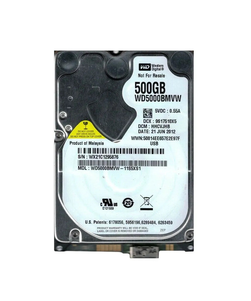 WD5000BMVW-11S5XS1 - Western Digital 500GB 5400RPM USB 3.0 2.5" HDD