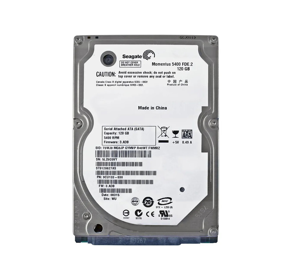 ST9120827AS - Seagate 120GB 5400RPM SATA 2.5" HDD