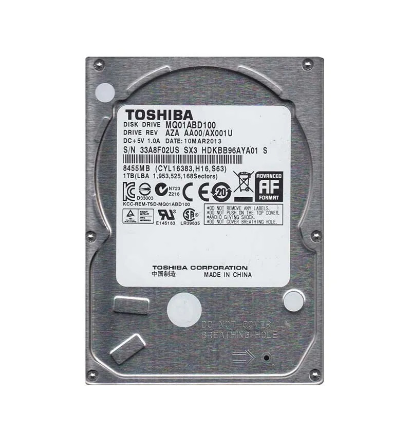 HDKBB96 - TOSHIBA 1TB 5400RPM SATA 8MB 2.5" HDD
