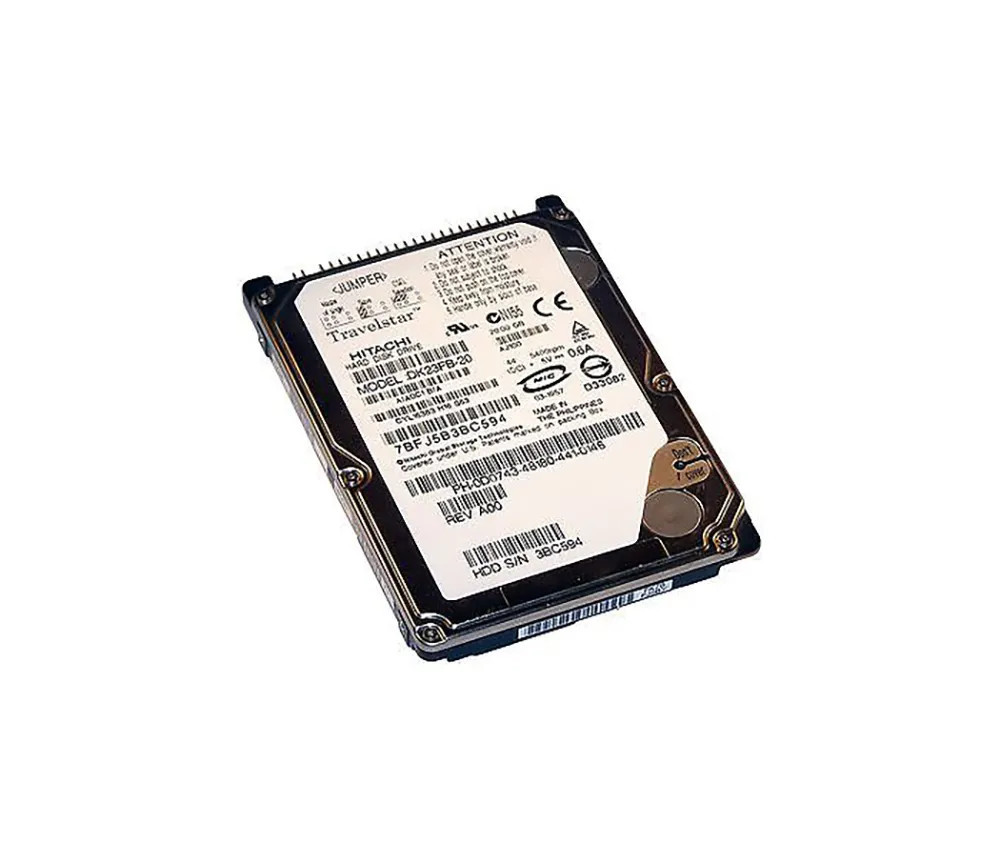 D0743 - Dell 20GB 5400RPM IDE ATA-100 8MB 2.5" HDD