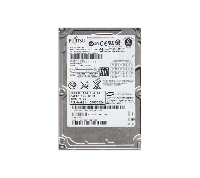 CA06672-B23100DL - Fujitsu 60GB 5400RPM SATA 8MB 2.5" HDD