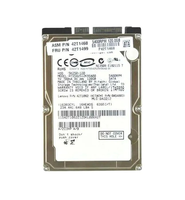 42T1499 - IBM 120GB 5400RPM SATA 2.5" HDD