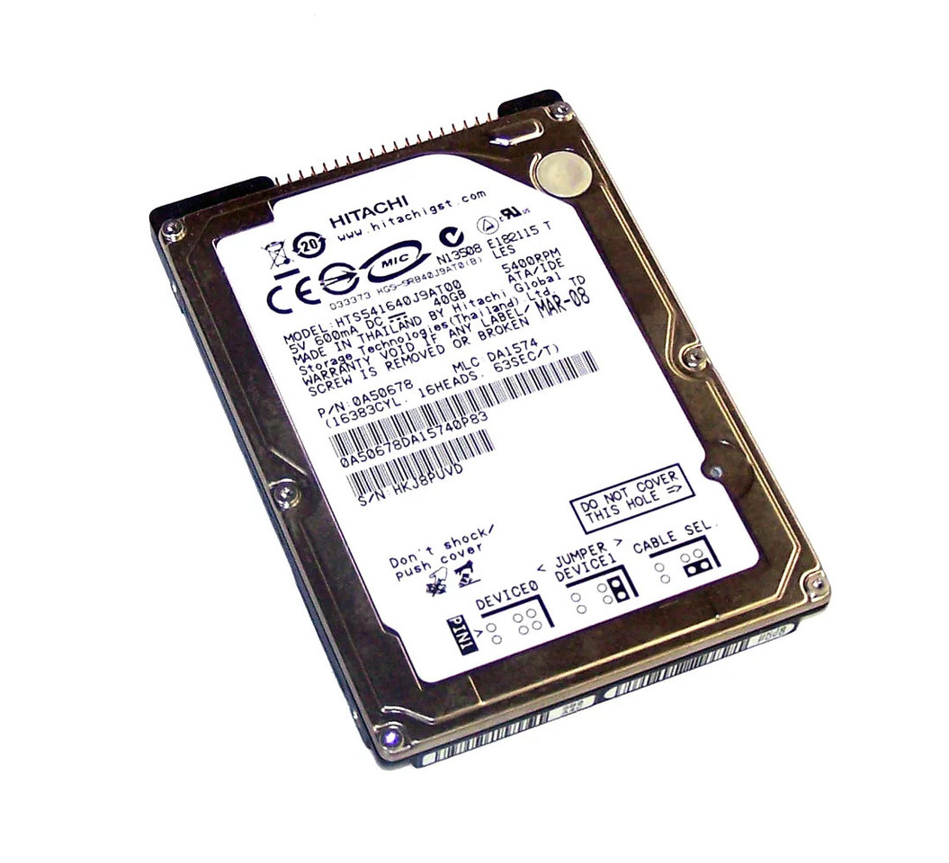 0A50678 - Hitachi 120GB 5400RPM SATA 8MB 2.5" HDD