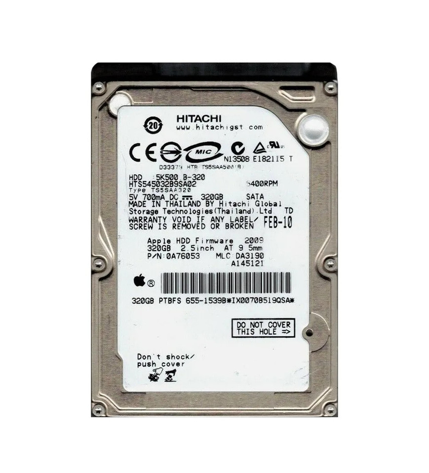0A76053 - Hitachi 320GB SATA 5400RPM 2.5" HDD
