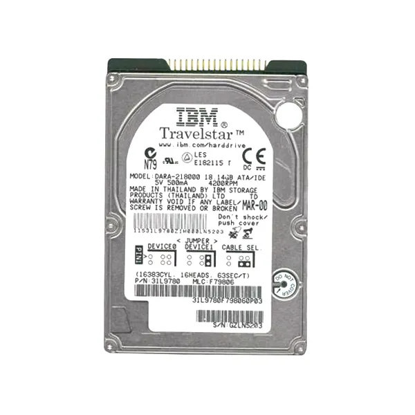 DARA-218000 - IBM 18GB 4200RPM 2.5" IDE HDD