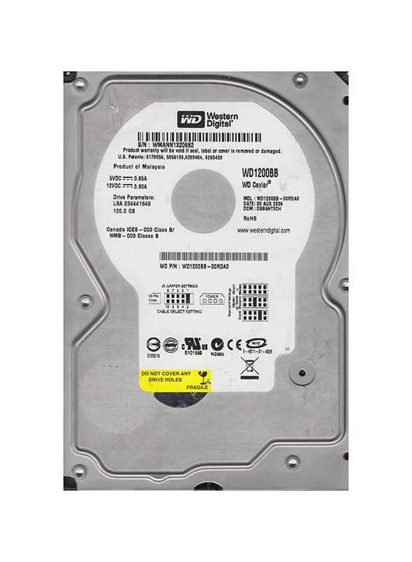 WD1200BB-00RDA0 - Western Digital 120GB 7200RPM 3.5" EIDE HDD