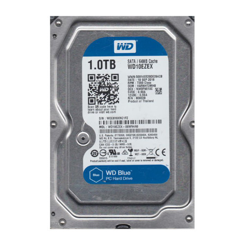 WD10EZEX-00WN4A0 - WESTERN DIGITAL 1TB 7200RPM SATA 3.5" HDD
