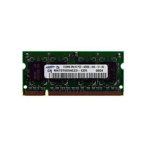 M470T6554CZ3 - Samsung 512MB DDR2-533MHz PC2-4200 CL4 200-Pin SoDimm