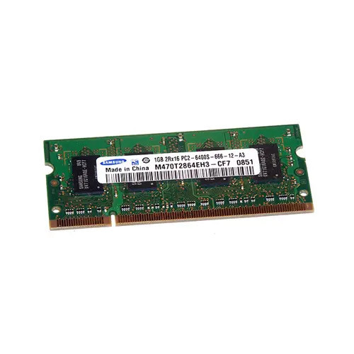 M470T2864EH3-CF7 - Samsung 1GB DDR2-800 PC2-6400 Unbuffered SoDIMM Memory Module