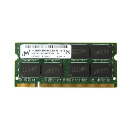 MT16HTF25664HZ-800J2 - MICRON 2GB DDR2-800MHz PC2-6400 CL6 200-Pin SoDIMM