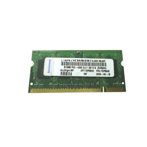 73P3843 - IBM 512MB PC2-4200 DDR2-533MHz 200-Pin SoDimm Memory