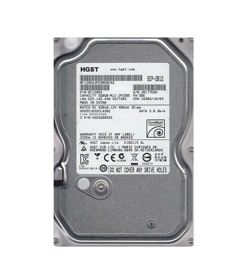 HDS5C1032CLA382 - Hitachi 320GB 5400RPM SATA 3.5" 8MB HDD