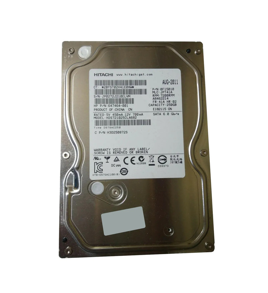 H3D250872S - HGST 250GB 7200RPM SATA 6Gb/s 3.5" HDD