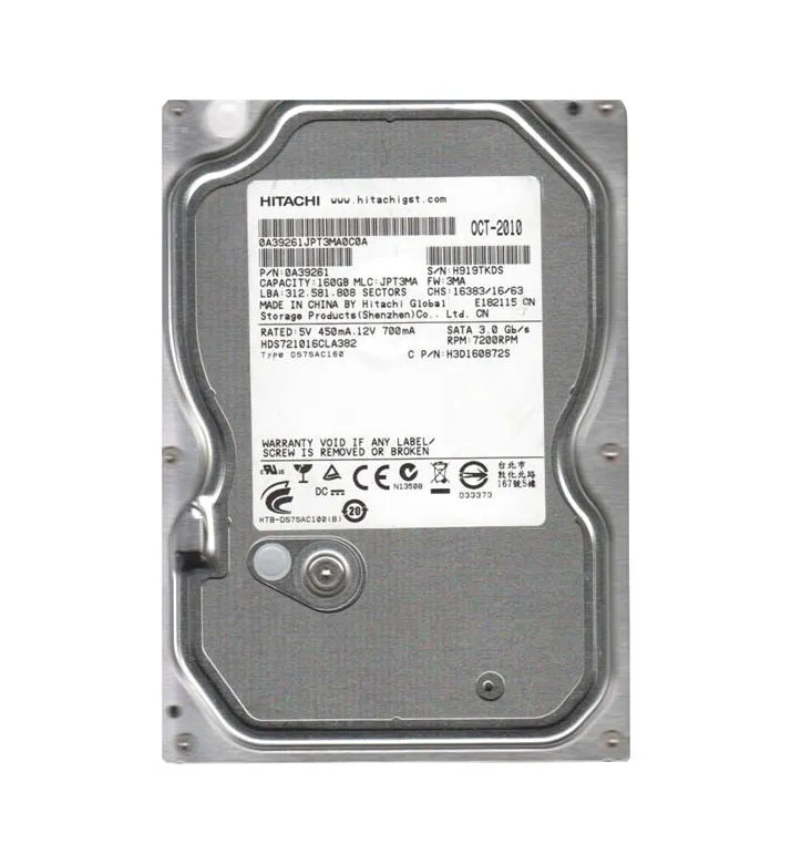 HDS721016CLA382 - HGST 160GB 7200RPM SATA 3.5" HDD