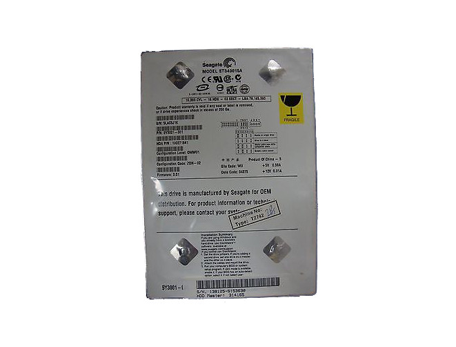 9Y3001-001 - Seagate 40GB 5400RPM 2MB 3.5" IDE HDD
