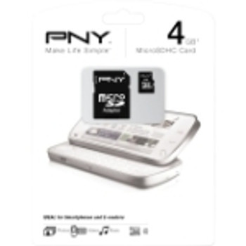 P-SDU4G4-GE - PNY 4GB microSDHC Class 4 Memory Card