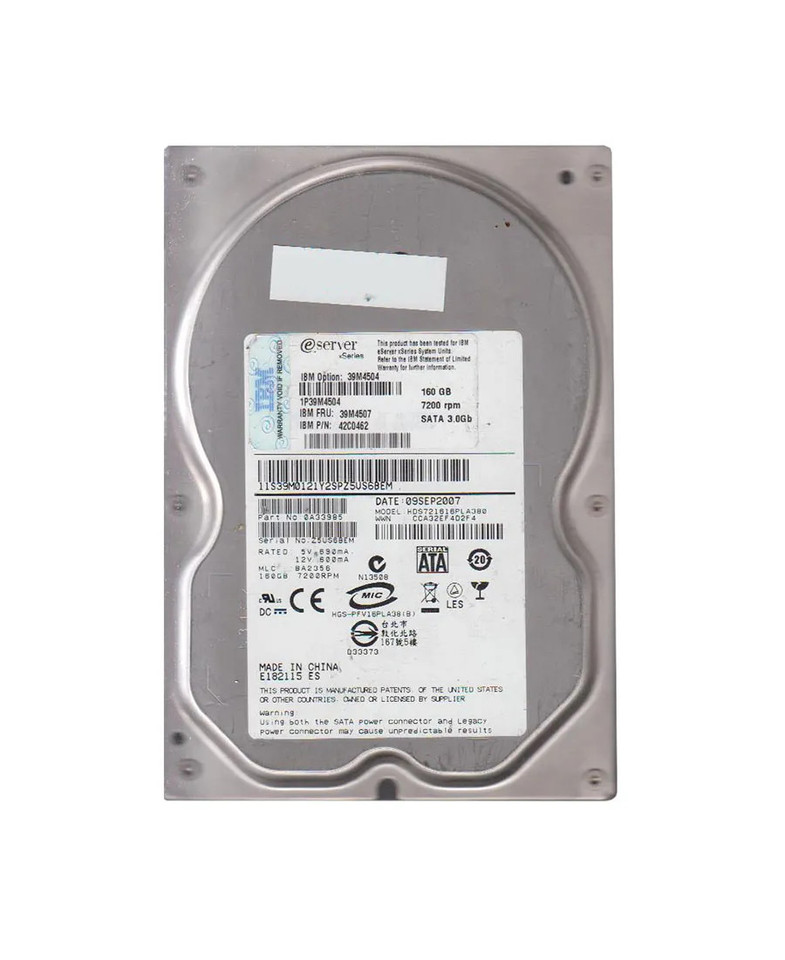 0A33985 - IBM 250GB 7200RPM SATA 3Gb/s 3.5" HDD