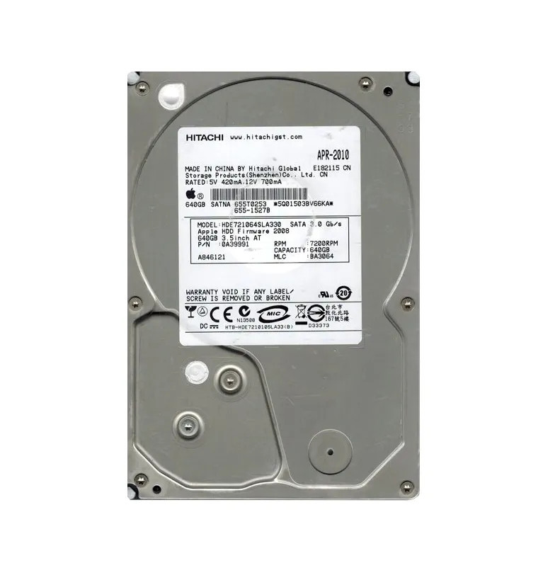 0A39991 - Hitachi 640GB 7200RPM SATA 3Gb/s 3.5" HDD