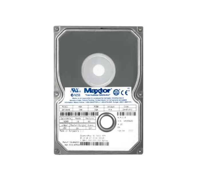 98196H8 - Maxtor 80GB 5400RPM IDE 2MB 3.5" HDD