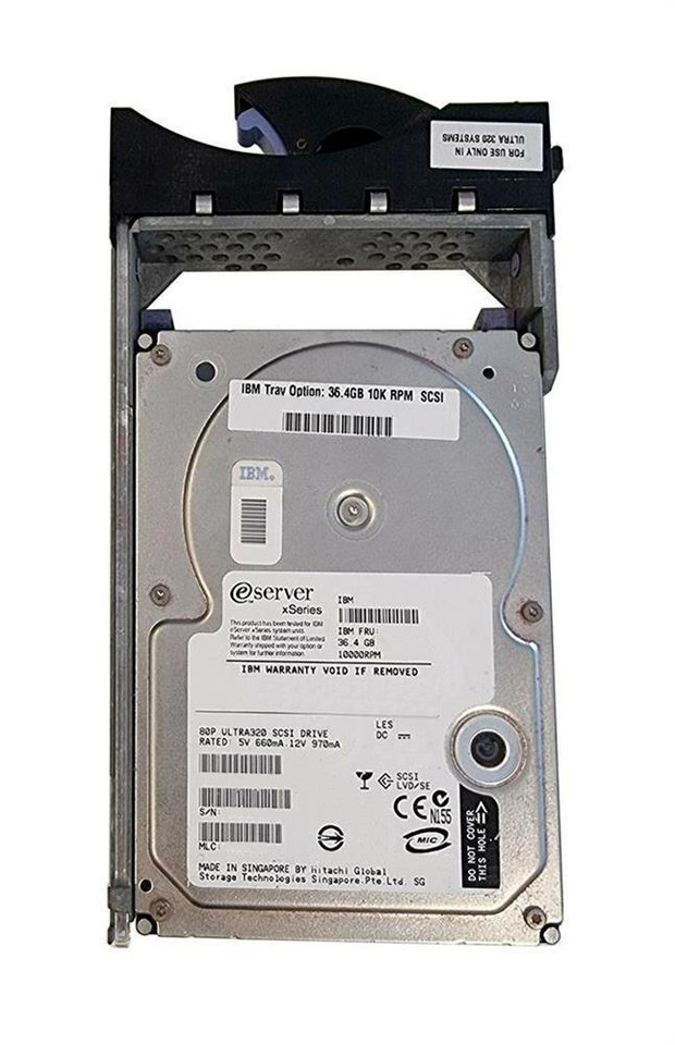 90P1304 - IBM 36.4GB 15000RPM Ultra320 SCSI 3.5" Hot-Swap HDD