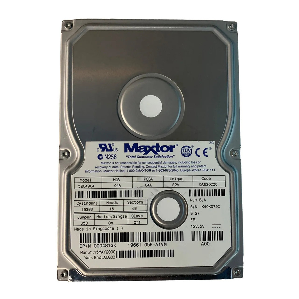 481GK - Dell 20.4GB 7200RPM IDE Ultra ATA/100 3.5" HDD
