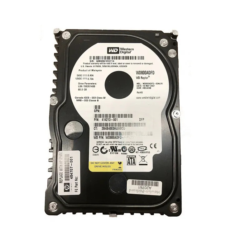 454707-001 - HP 80GB 10000RPM SATA 3.5" HDD