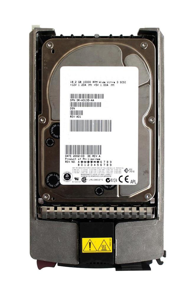 3R-A3135-AA - HP 18.2GB 10000RPM Ultra160 SCSI 3.5" HDD