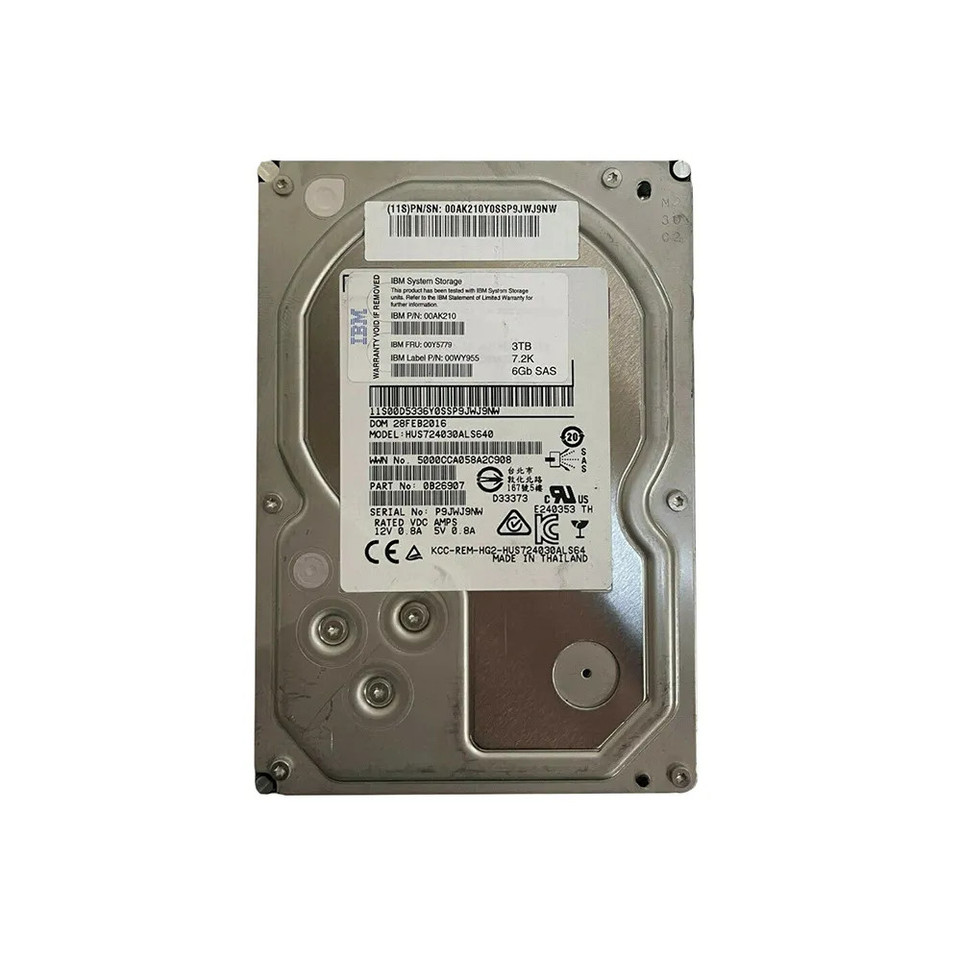 00AK210 - IBM 3TB 7200RPM 3.5" Nearline HDD